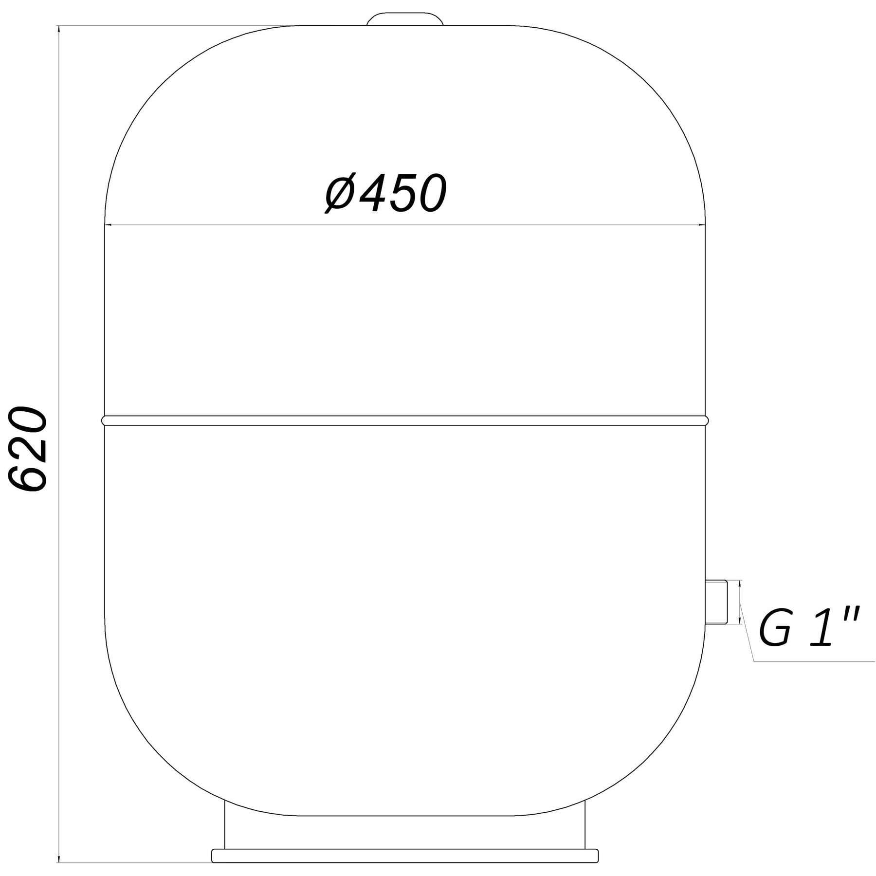 Гідроакумулятор з фіксованою мембраною  80 л Zilmet HYDRO-pro 10bar ( 11A0008000 ) 7