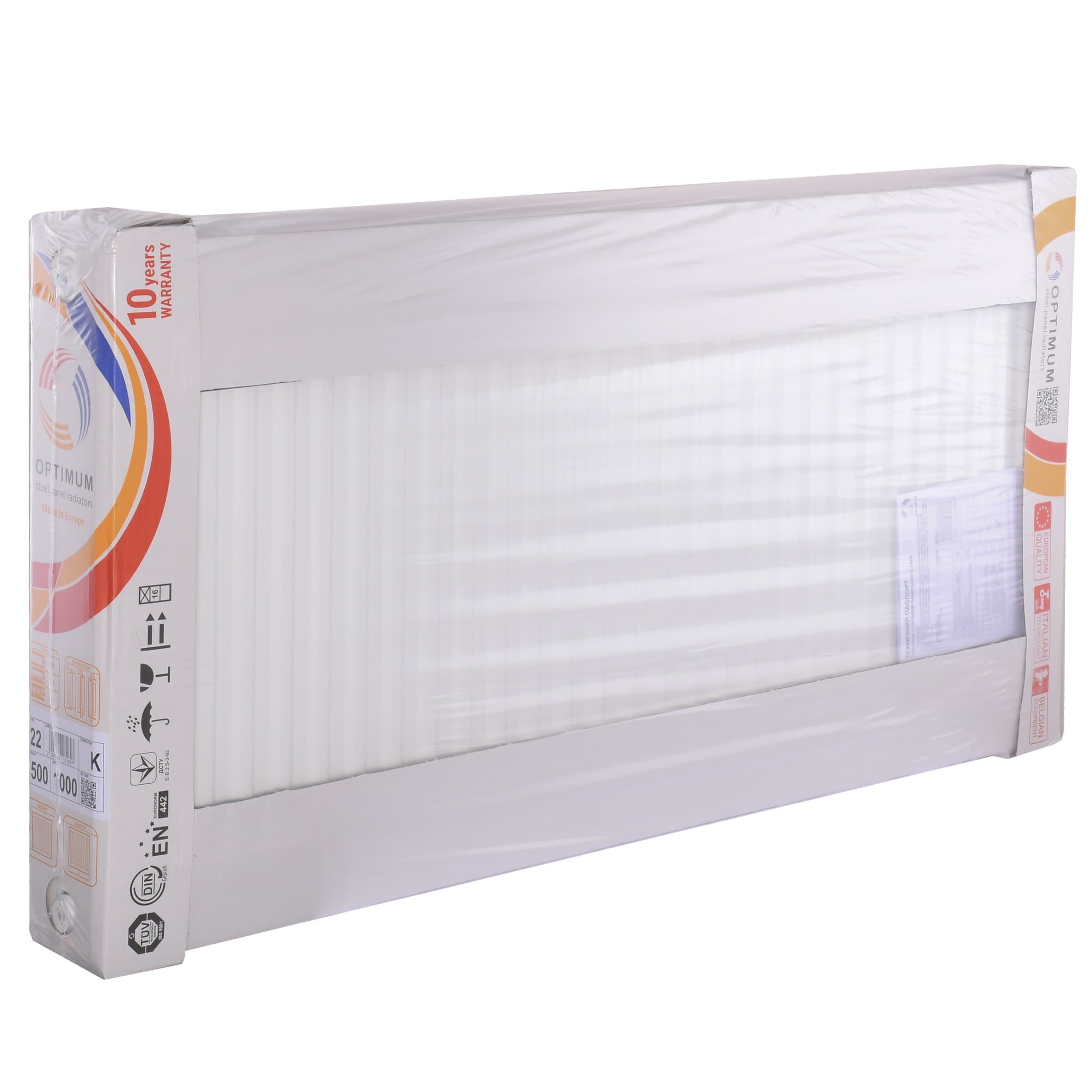 Радіатор сталевий 22/500х1400 бок OPTIMUM 4