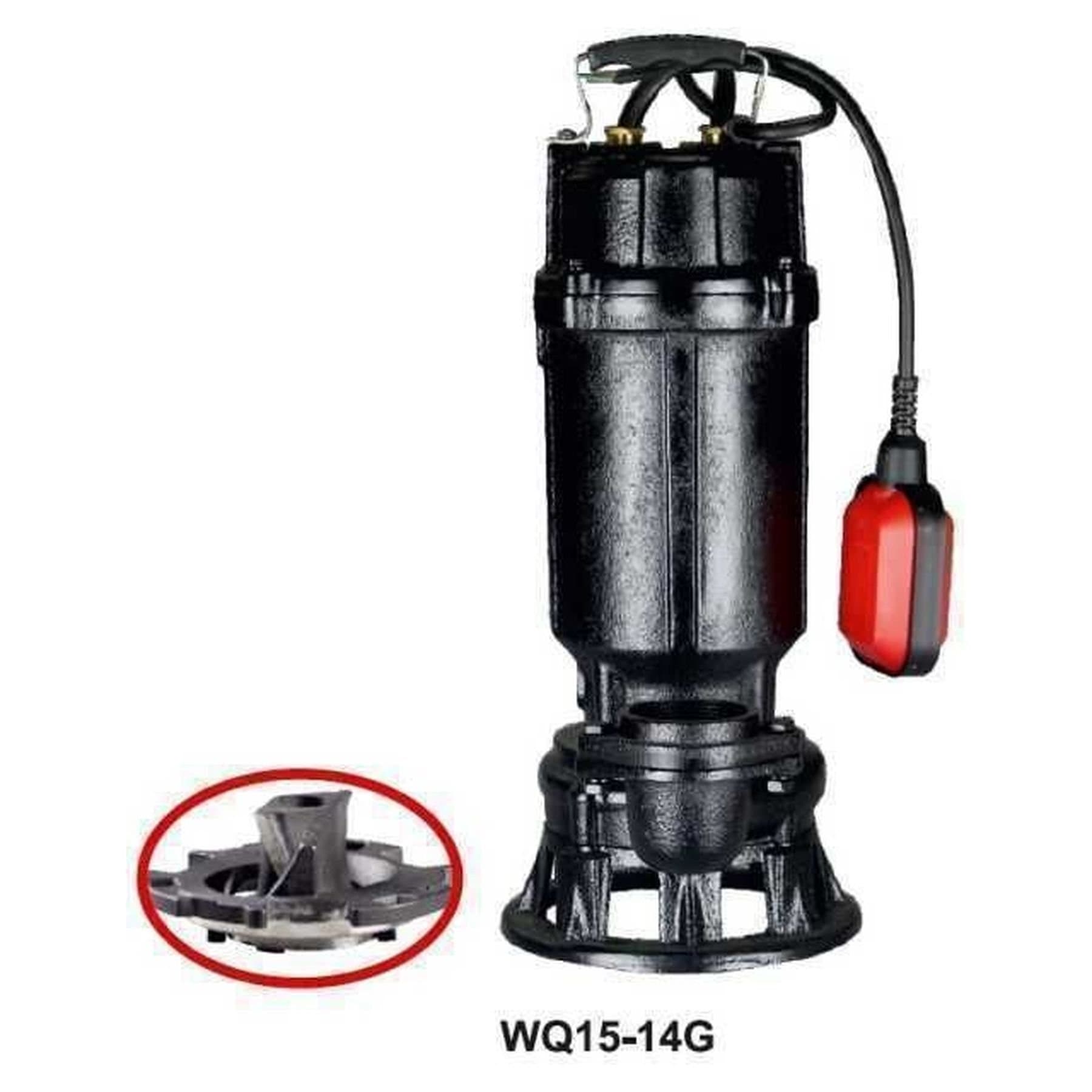 Насос фекальний з ріжучим механізмом VOLKS WQ15-14G 1,5кВт 2