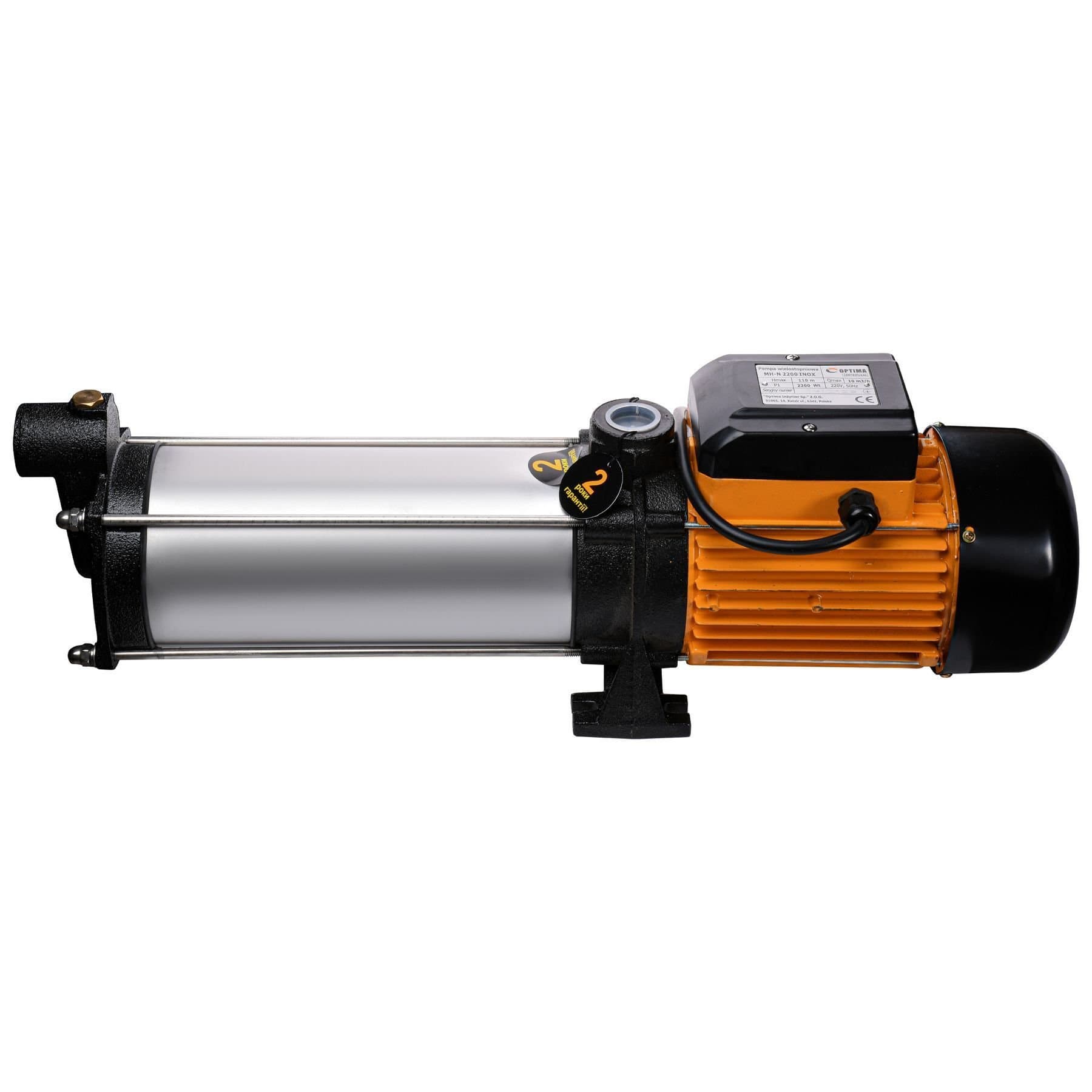 Насос відцентровий багатоступінчастий Optima MH-N 2200INOX 2,2 кВт нерж, колеса 3
