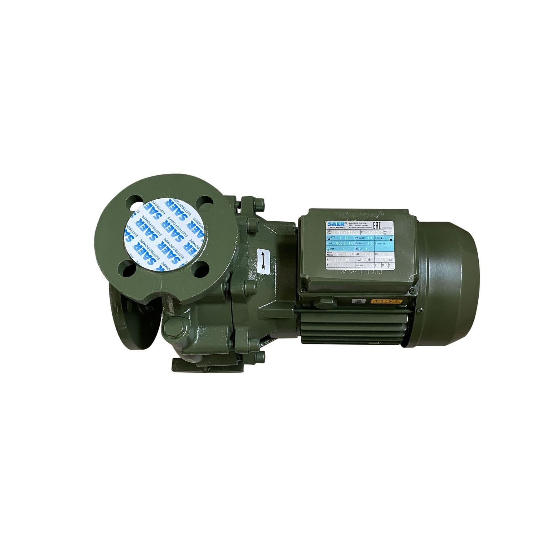 Насос моноблочний IR 32-125B 1,1 кВт SAER (16 м3/год, 21 м) 4