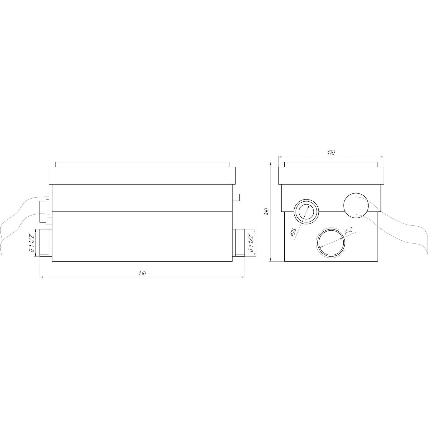 Каналізаційна установка VOLKS pumpe WC 250 5
