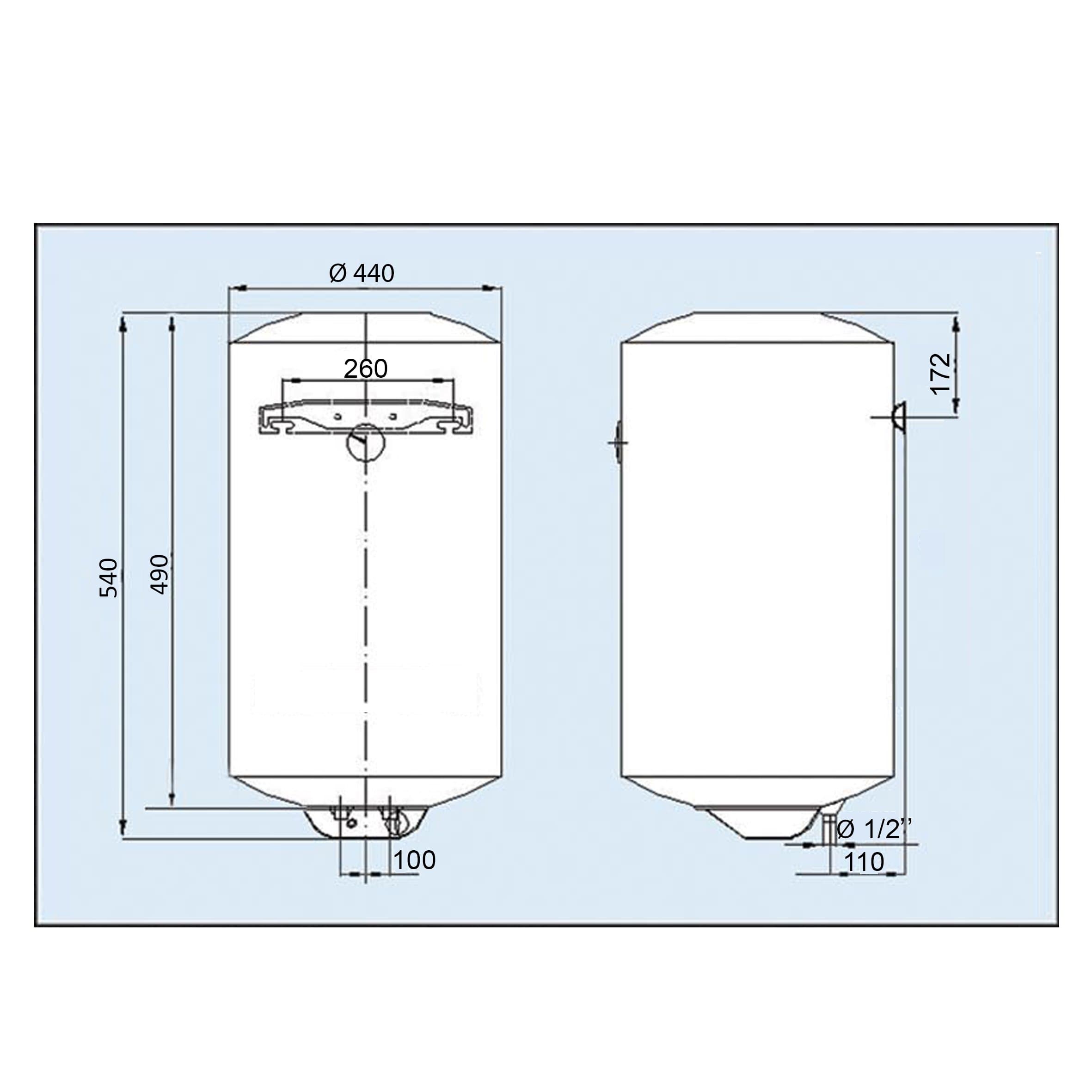 Водонагрівач LEOV LV Dry  50 l сухий тен (50L D) 7
