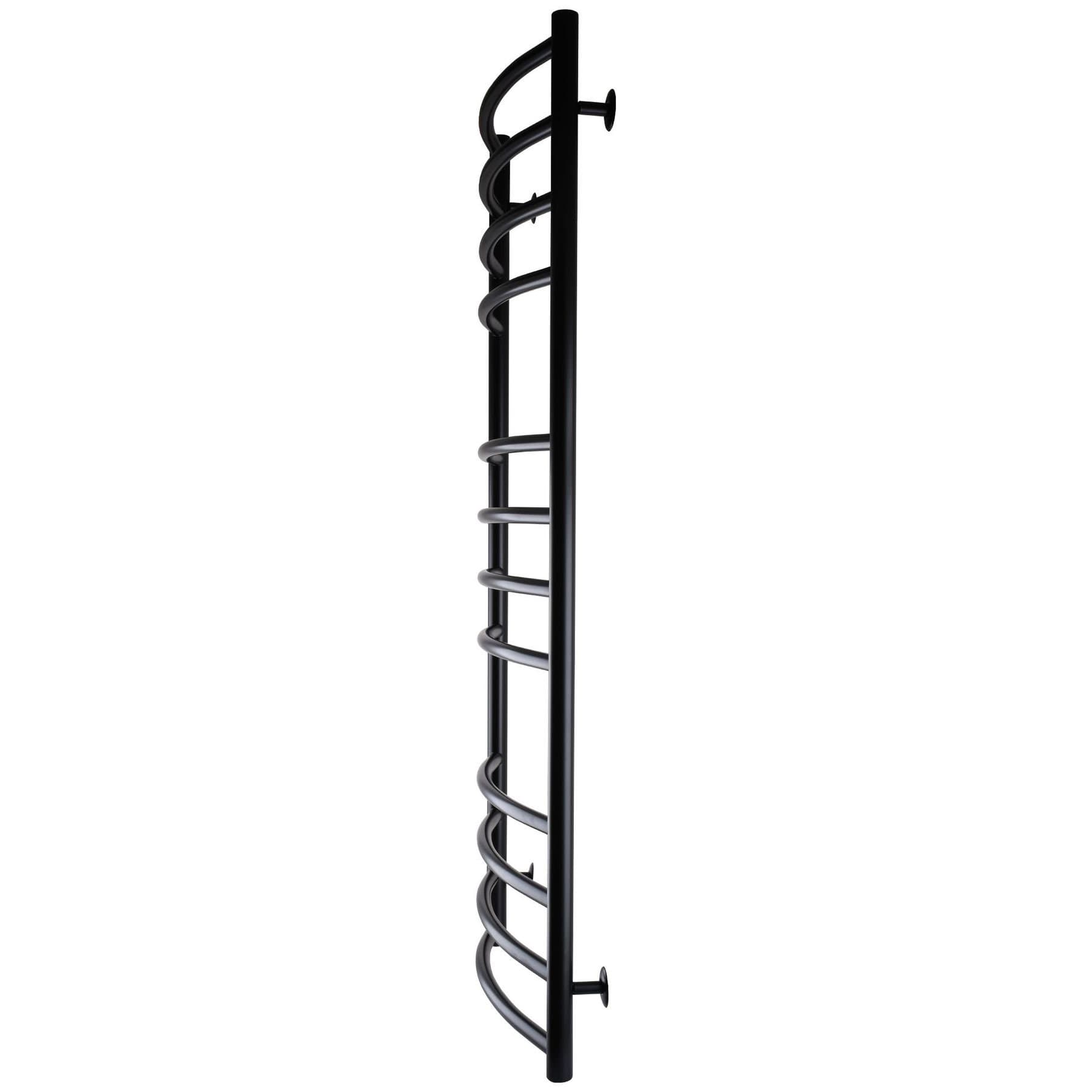 Рушникосушарка UNIO LDE W 1200-500-12 BLK Драбинка Дуга Еліт вода чорна 3