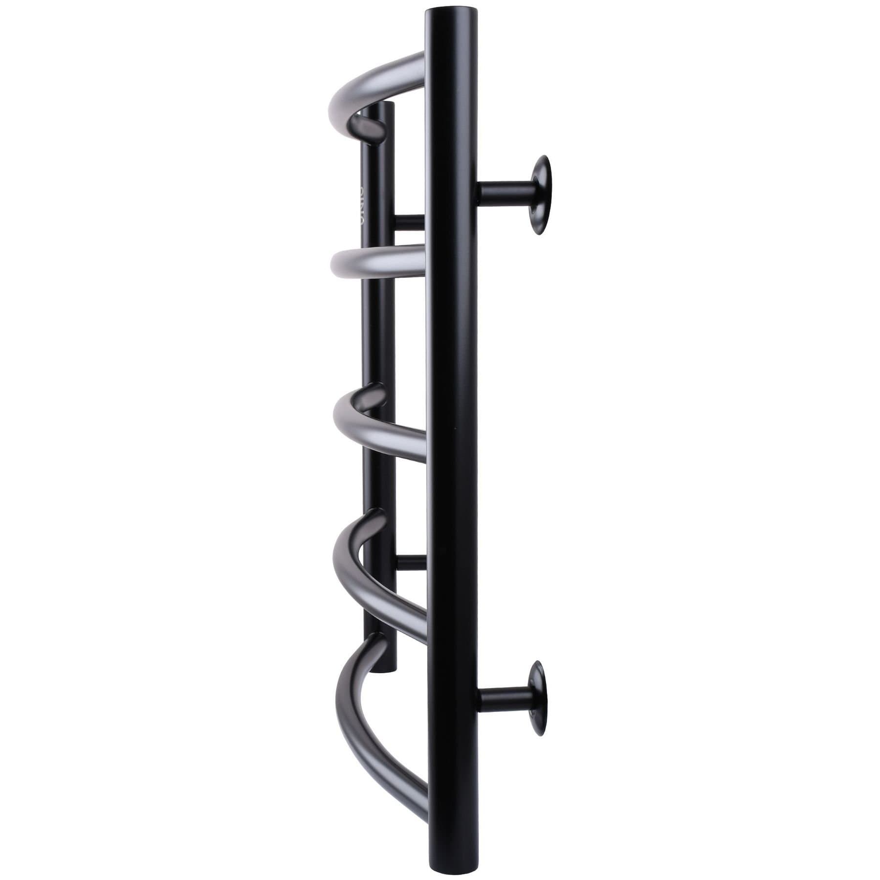 Рушникосушарка UNIO LD W 500-500-5 BLK Драбинка Дуга вода чорна 3