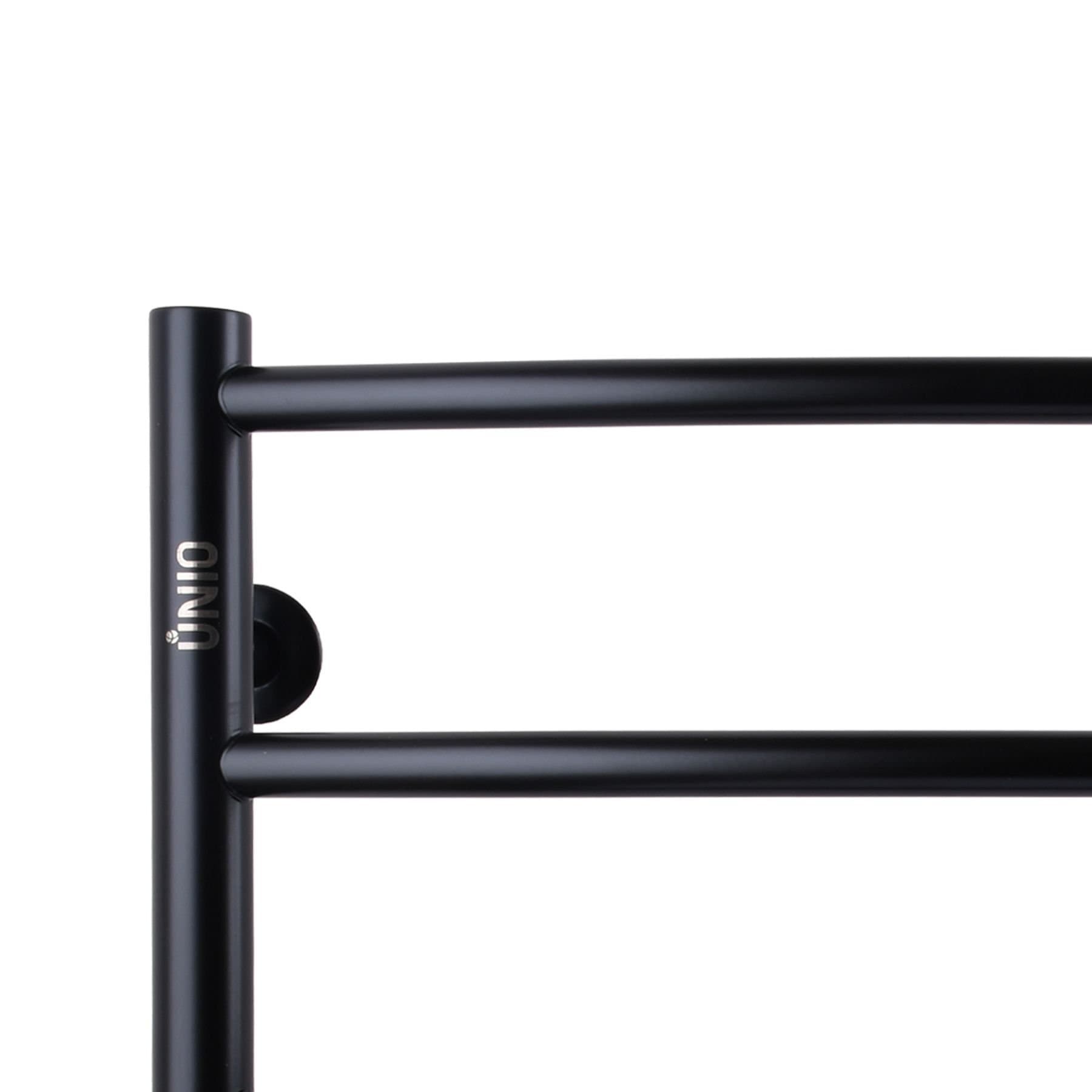 Рушникосушарка UNIO LD W 500-500-5 BLK Драбинка Дуга вода чорна 4