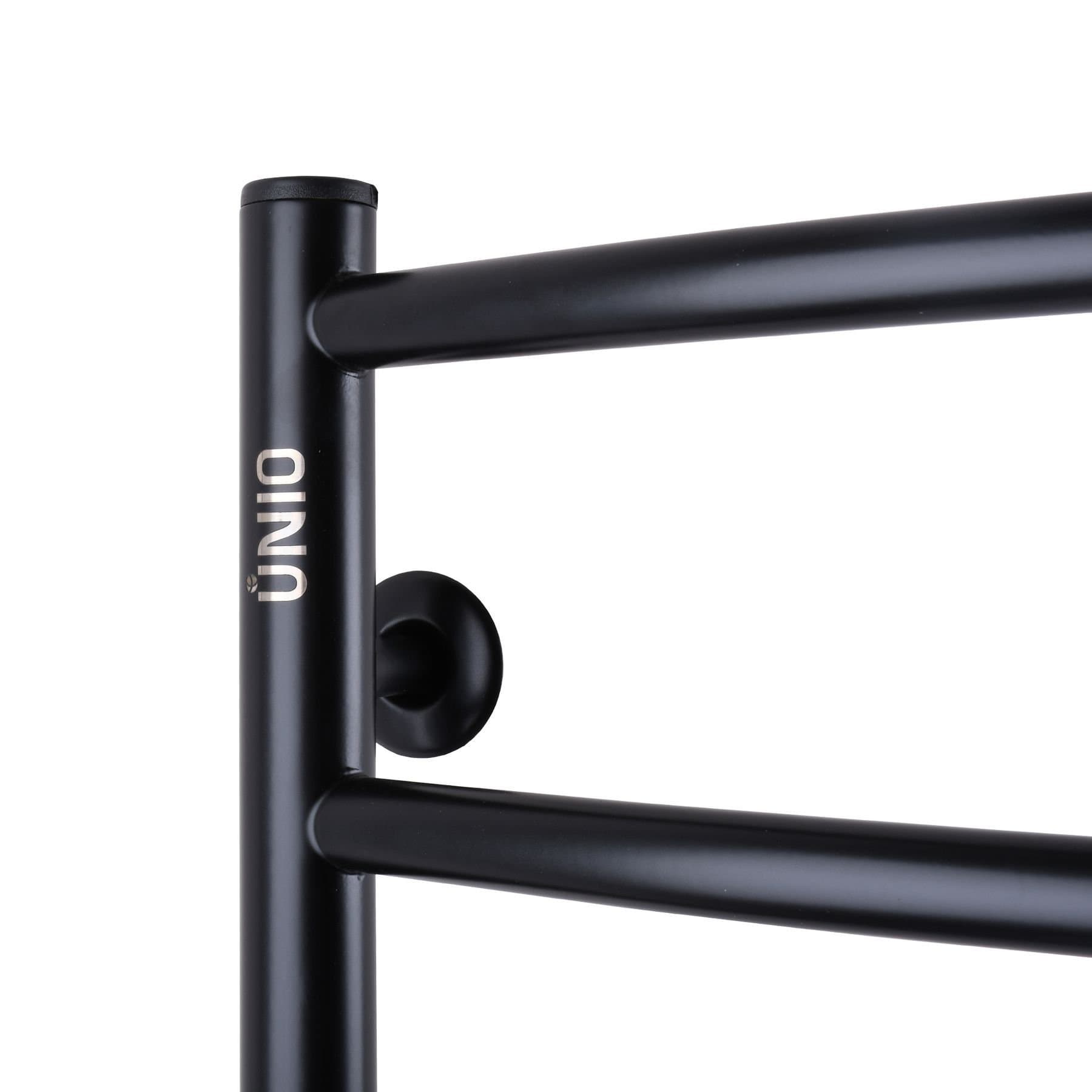 Рушникосушарка UNIO LD ER 700-500-7 BLK Драбинка Дуга електро чорна 3