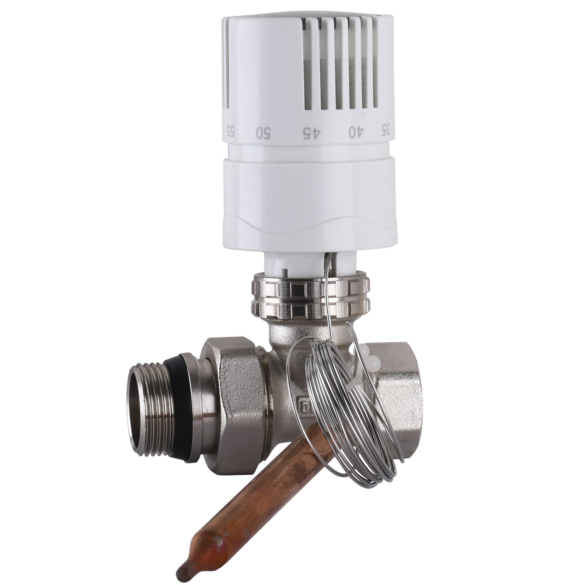 Вузол пiдмiшування з термоголовкою ECO 01A-4 3/4″х3/4″ прямий 3