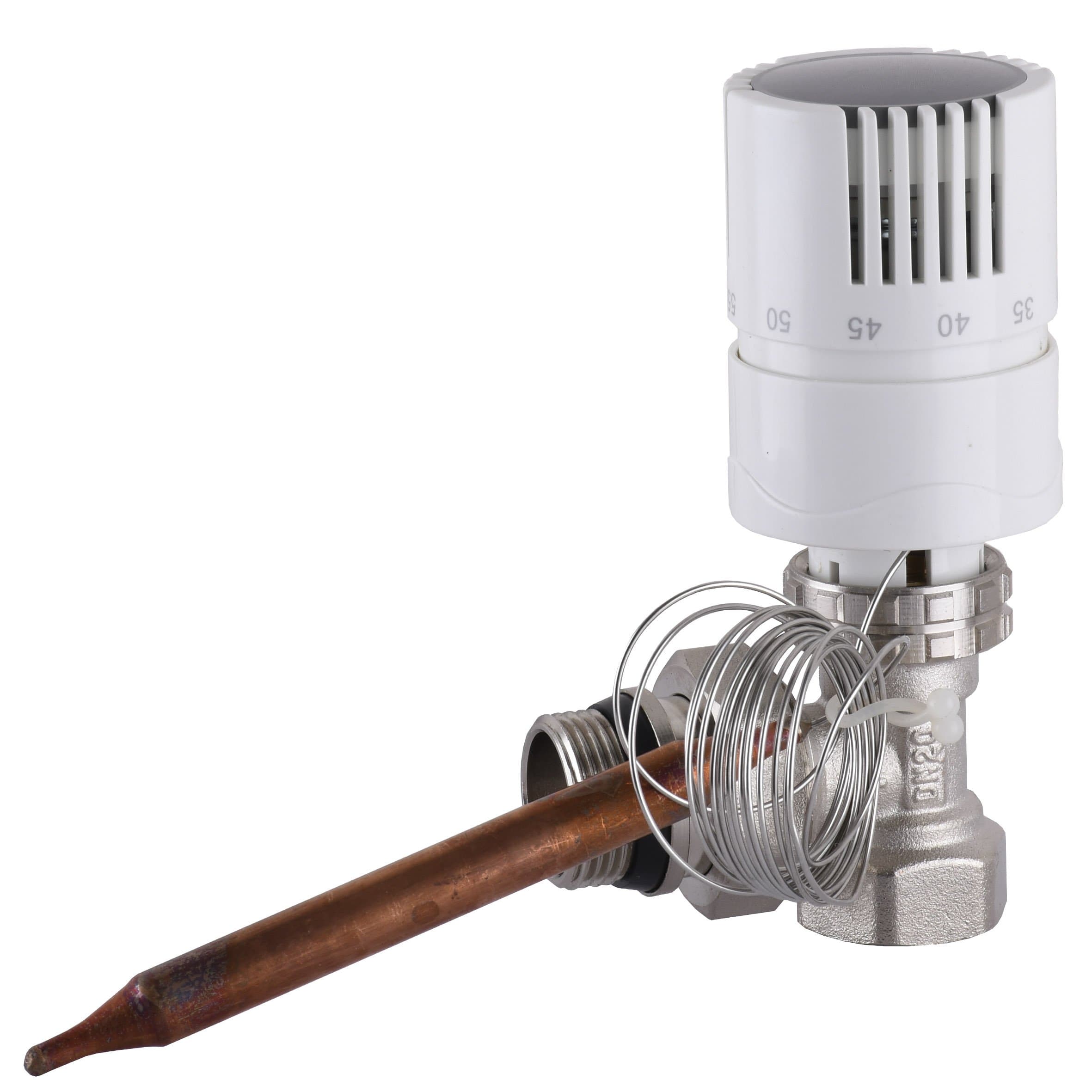 Вузол пiдмiшування з термоголовкою ECO 01A-5 3/4″х3/4″ кутовий 2