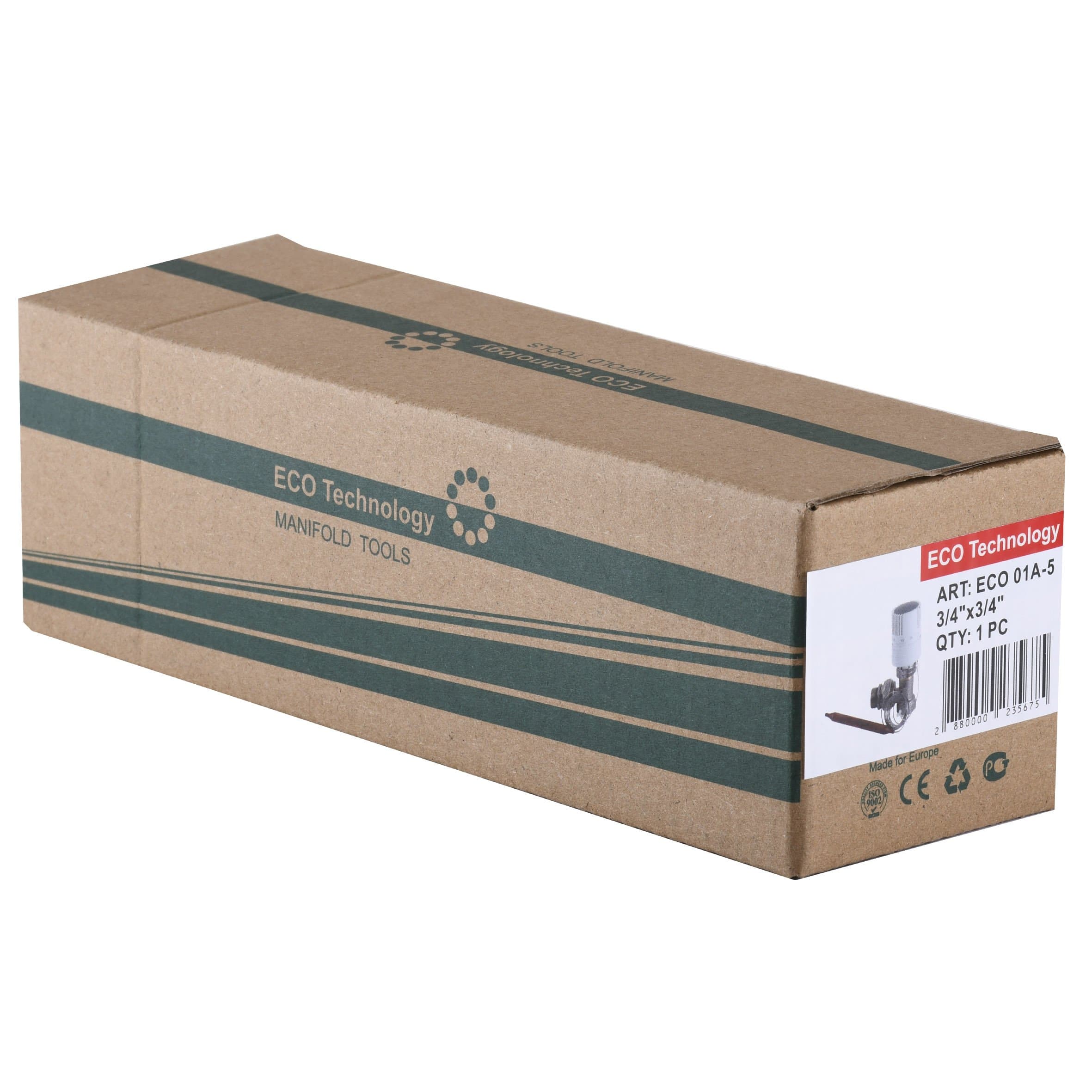 Вузол пiдмiшування з термоголовкою ECO 01A-5 3/4″х3/4″ кутовий 3