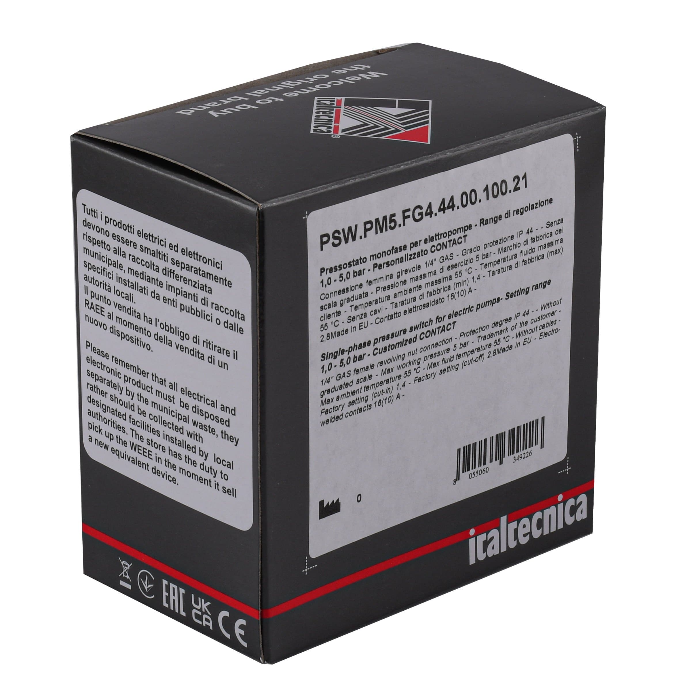 Реле тиску Italtecnica  PM-5 G  (PM5G14) 2