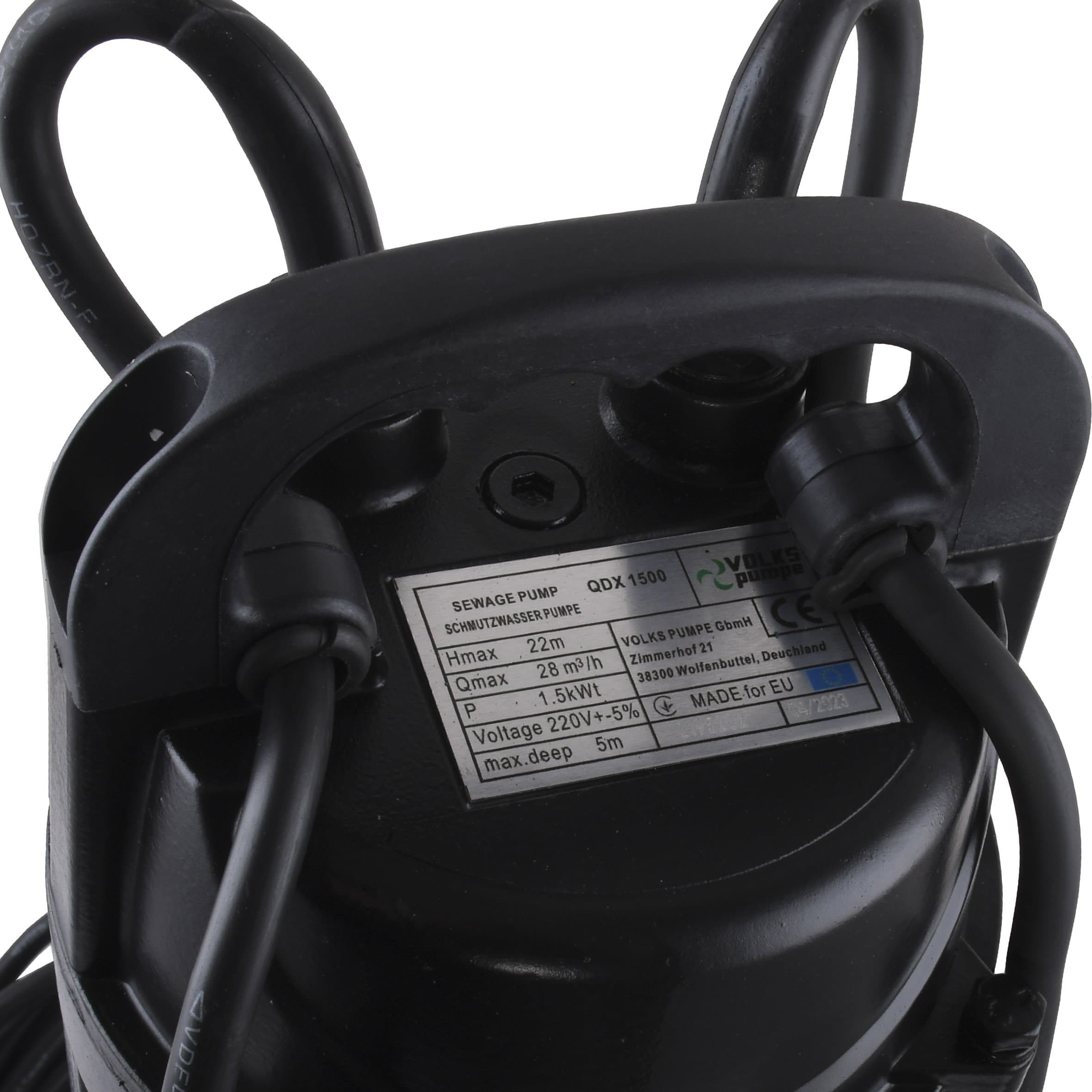 Насос дренажний VOLKS pumpe QDX1500 1,5кВт 4