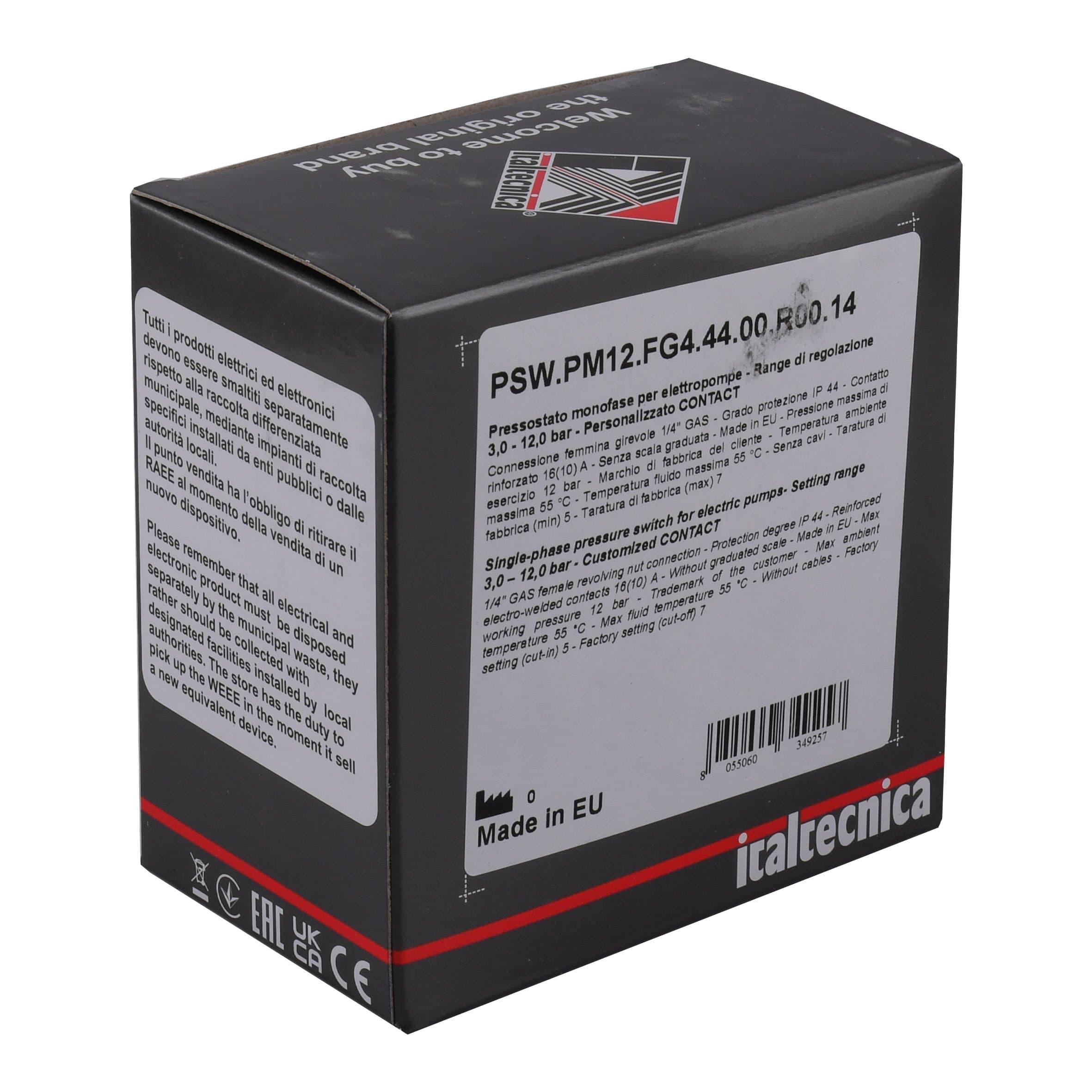 Реле тиску Italtecnica  PM-5 G-14SG 4